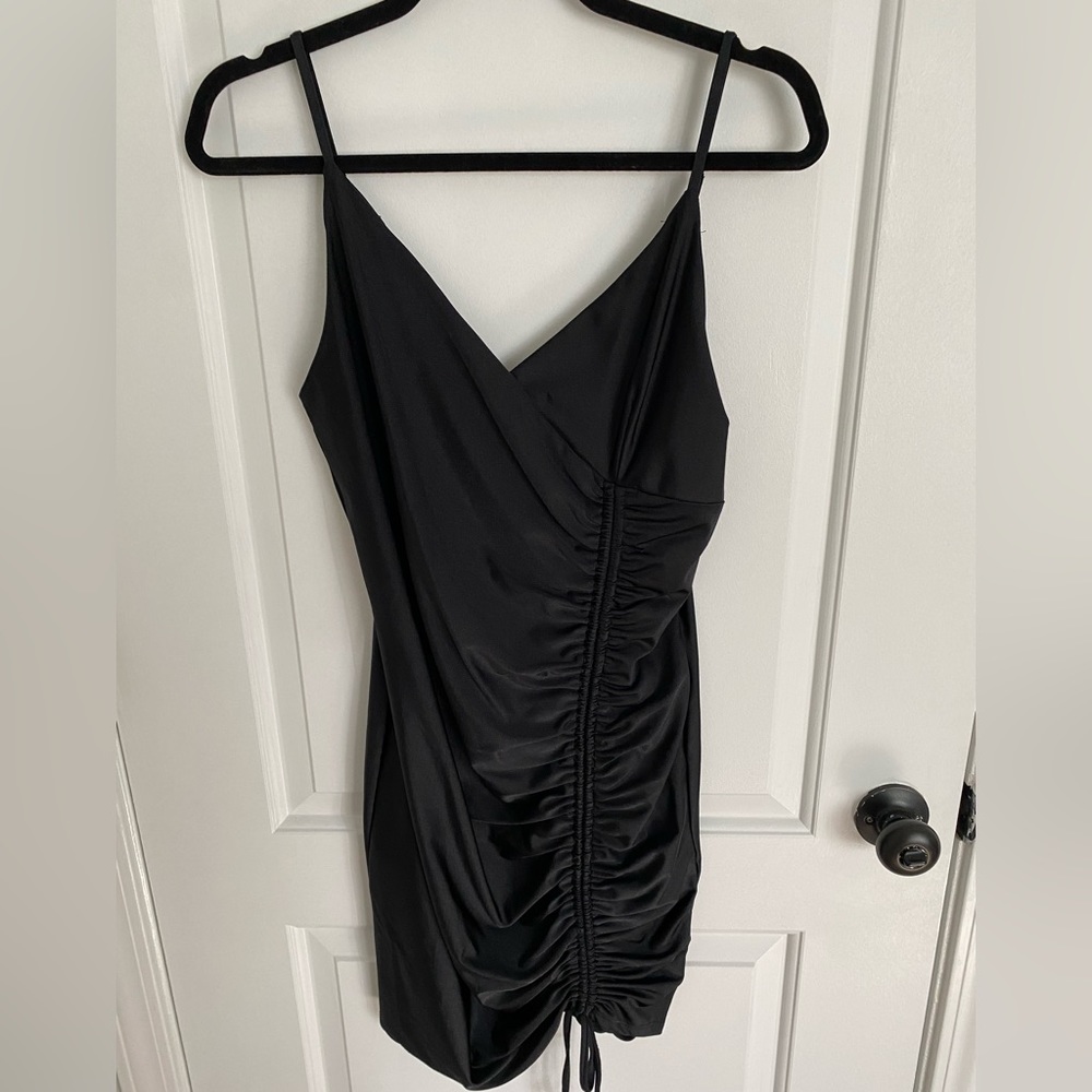Black bodycon dress large chocolate
